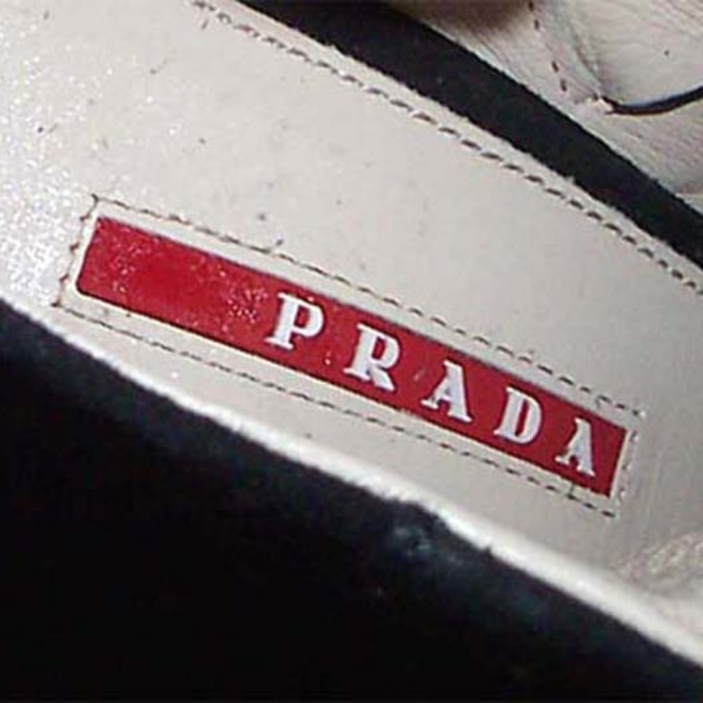New PRADA Italy suede wedge ankle boots 39.5 - Picture 8 of 8